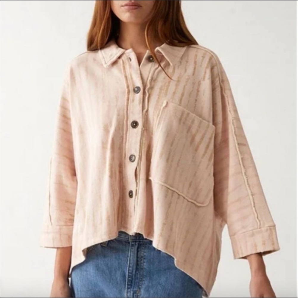 Free People Montauk Shirt Large NWT